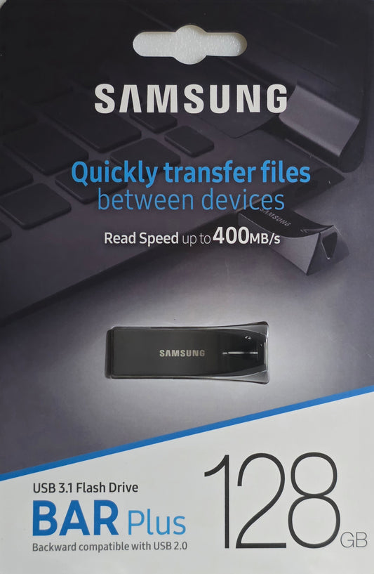 Samsung BAR Plus 128GB USB 3.1 Flash Drive – Black